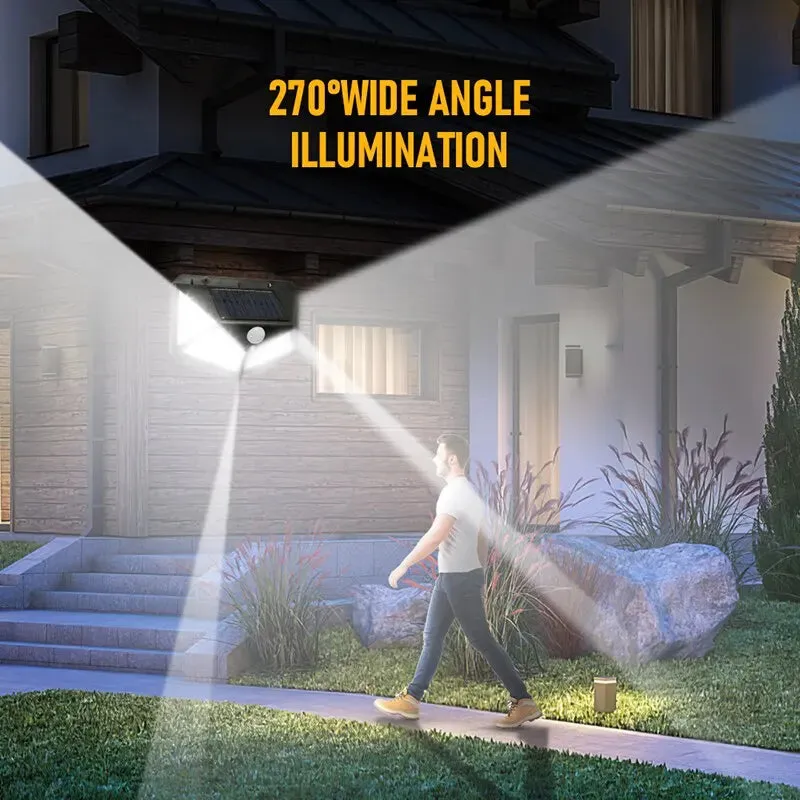 100 Led Solar Wall Light with Motion Sensor