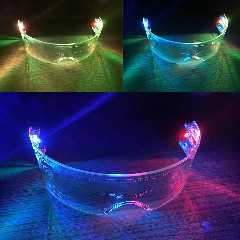 10682 1l-390 Gafas LED luminosas para disfraz, lentes