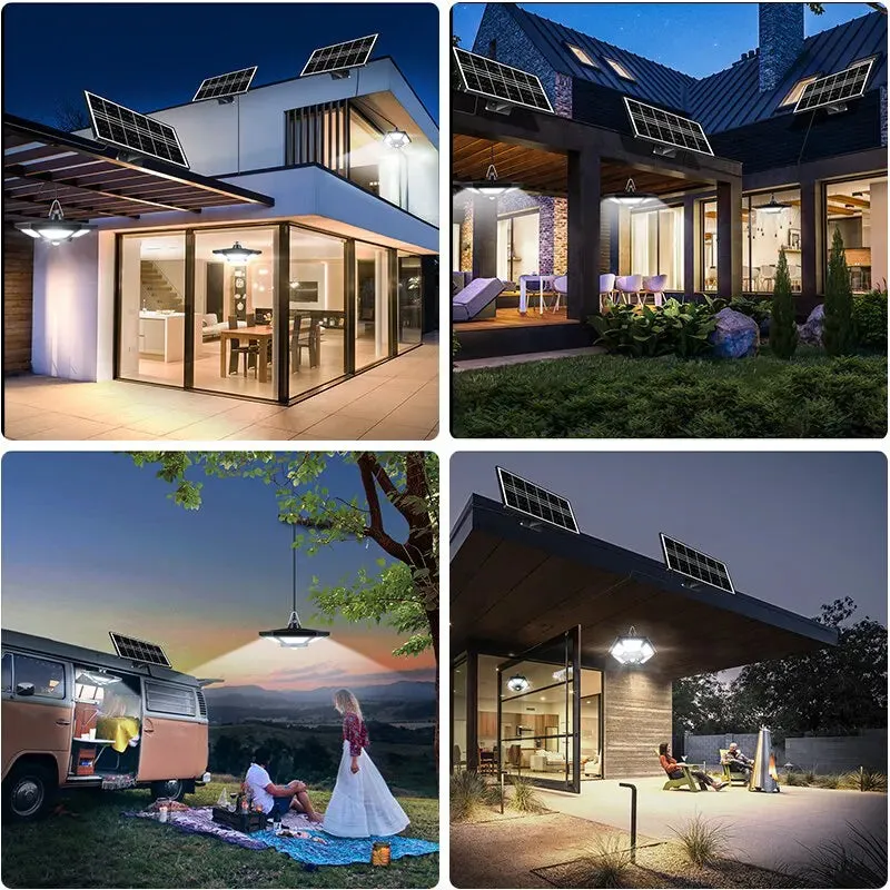 180 Led Solar Pendant Light for Shed Gazebo Garage