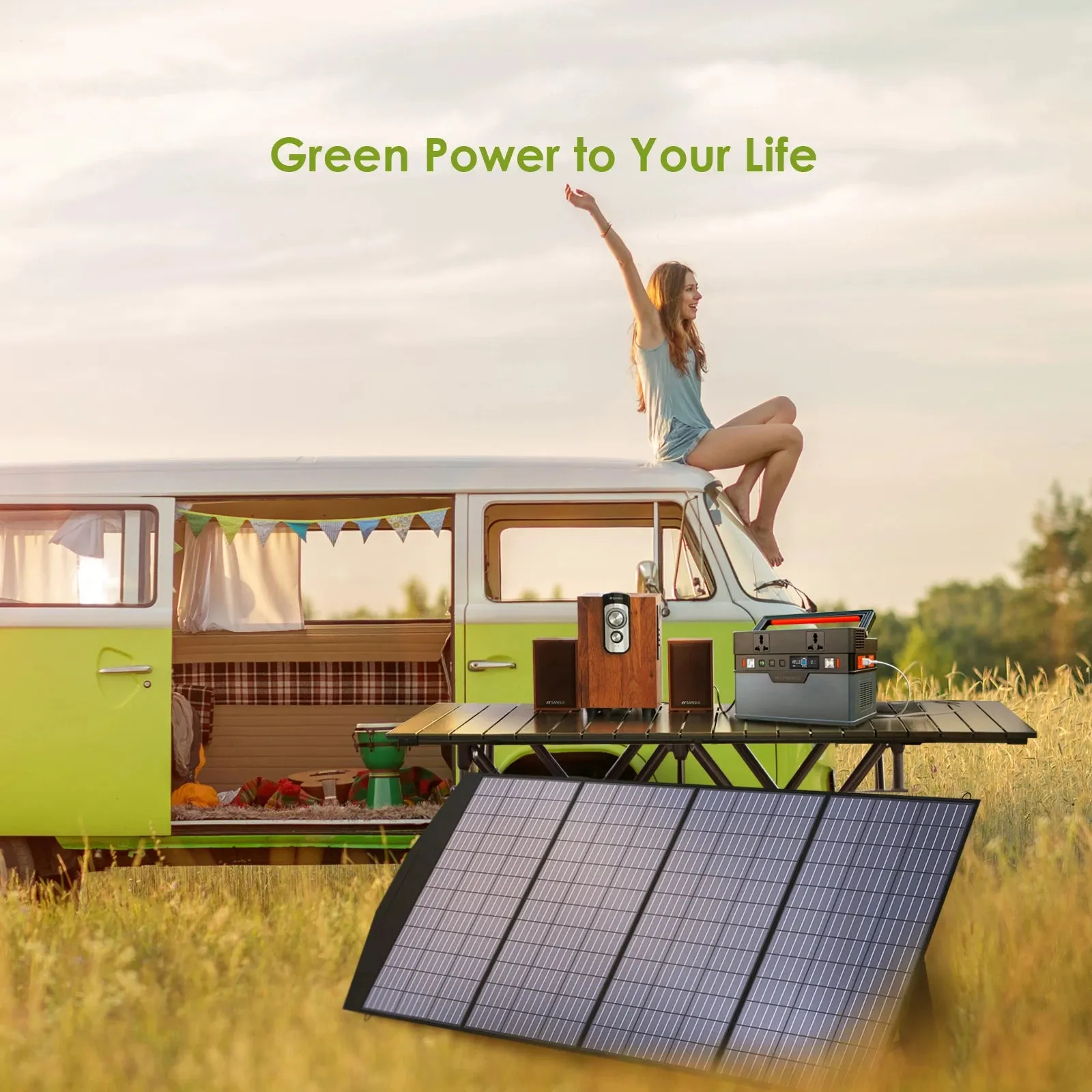 18V Foldable Solar Panel Kit Waterproof Solar Charger For Rv Laptops Camping