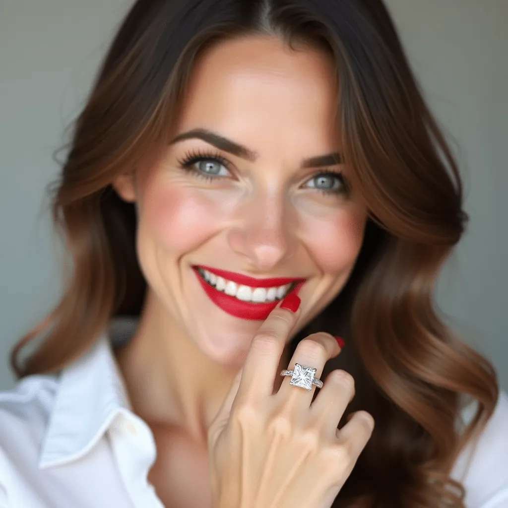 Azalea - GIA Natural Princess Diamond Engagement Ring