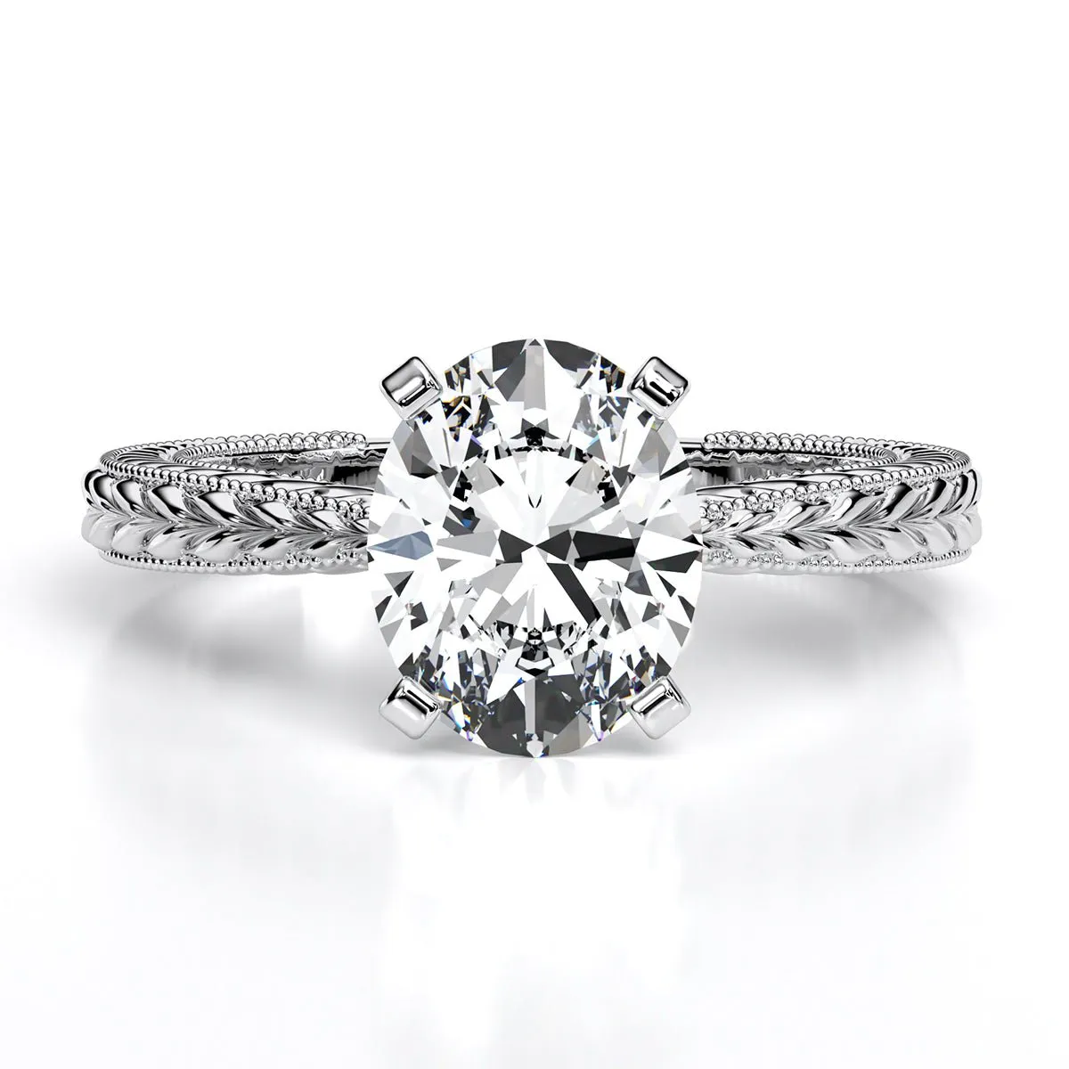 Azalea - Oval Lab Diamond Engagement Ring (IGI Certified)