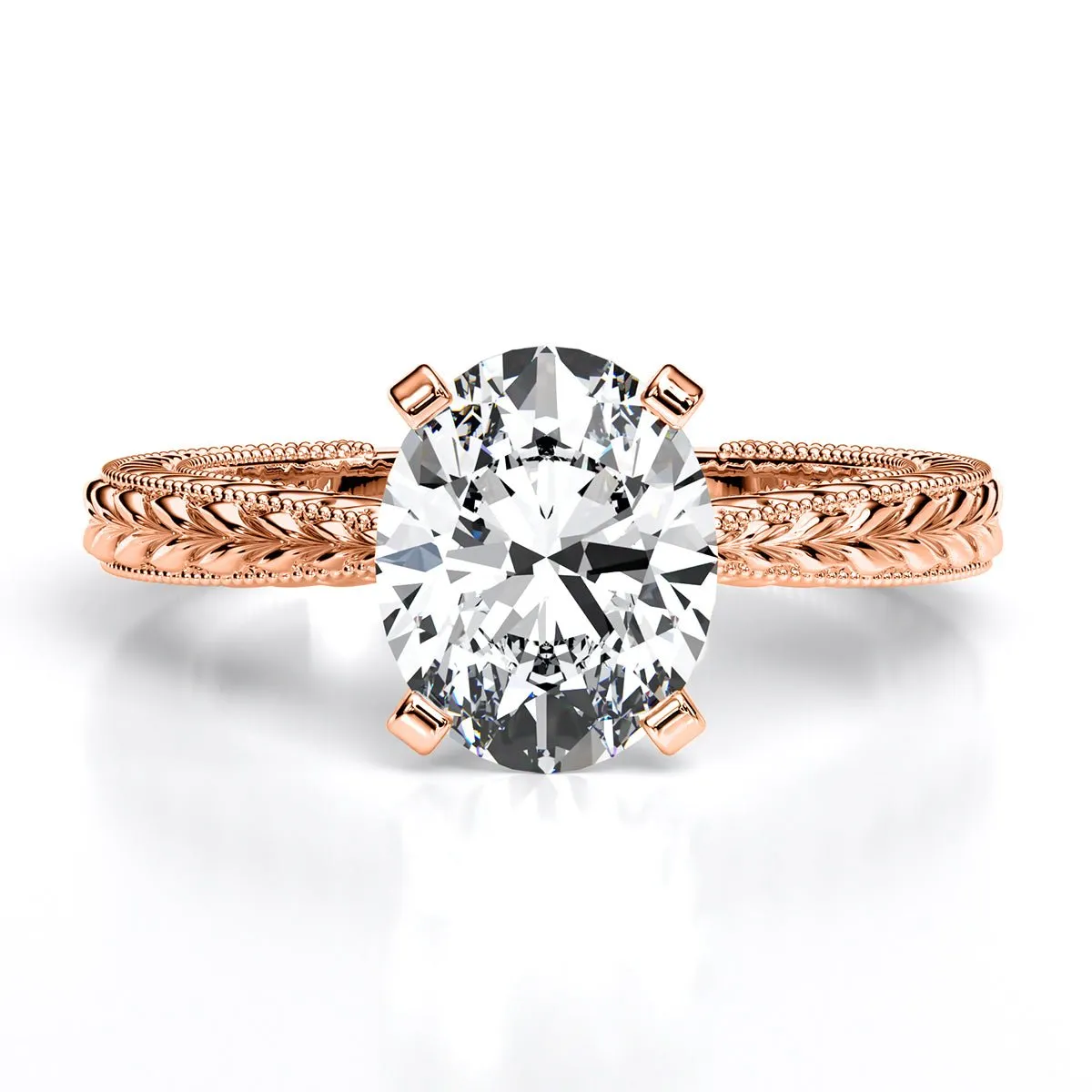 Azalea - Oval Lab Diamond Engagement Ring (IGI Certified)