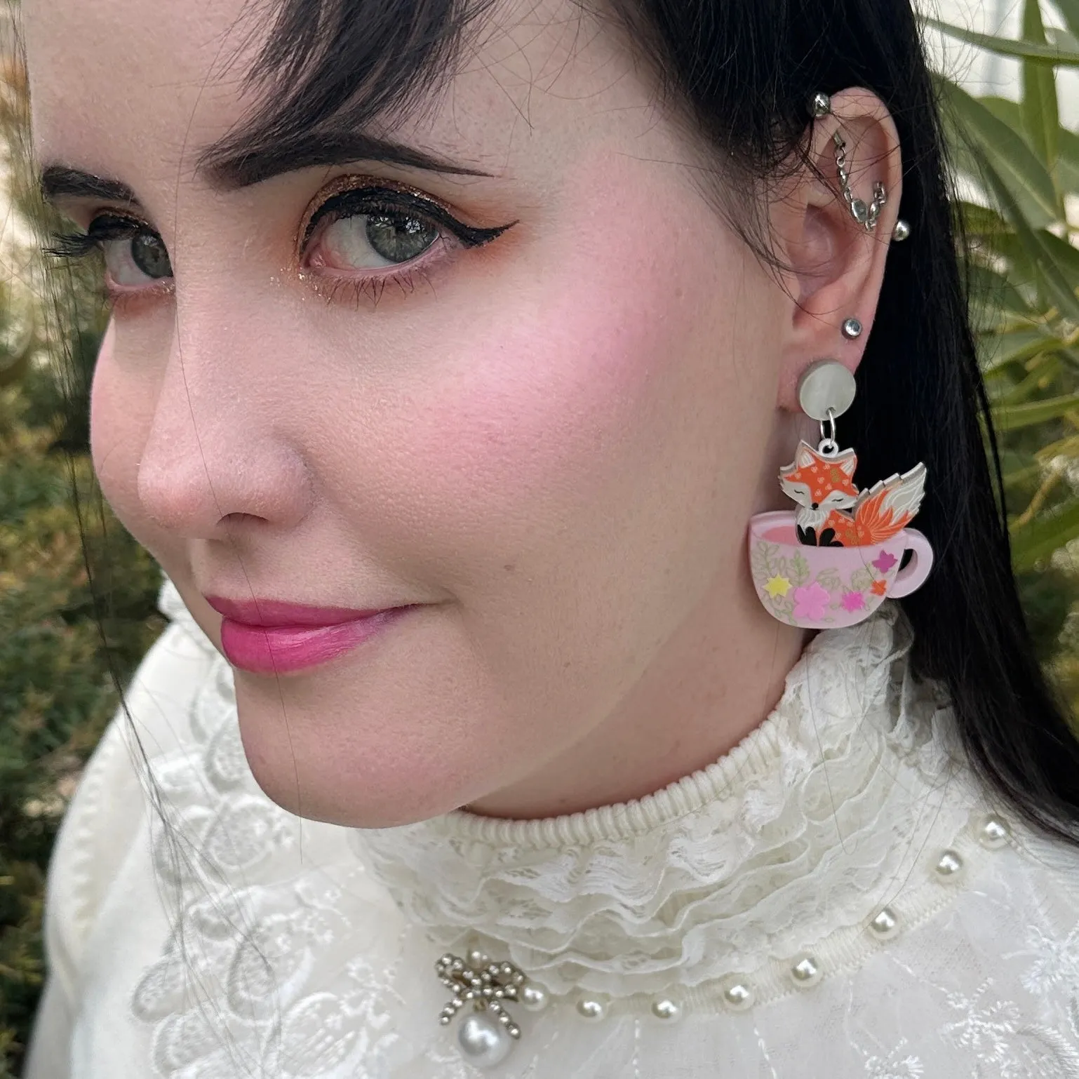 Blossom whisker - earrings - Set of 2