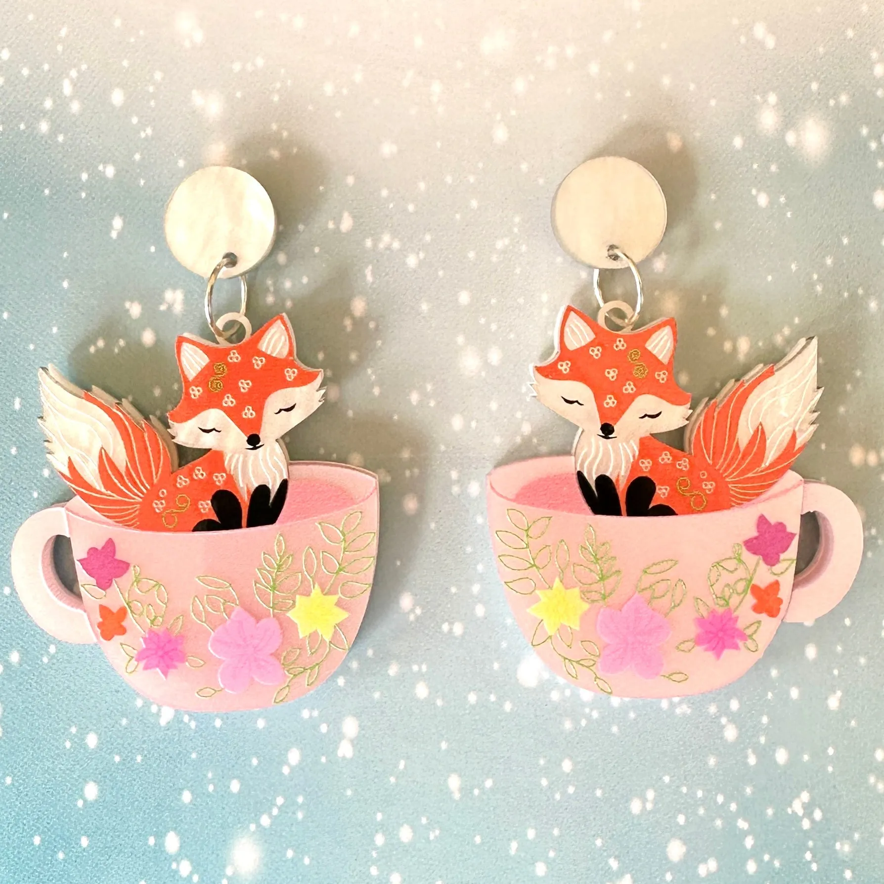 Blossom whisker - earrings - Set of 2