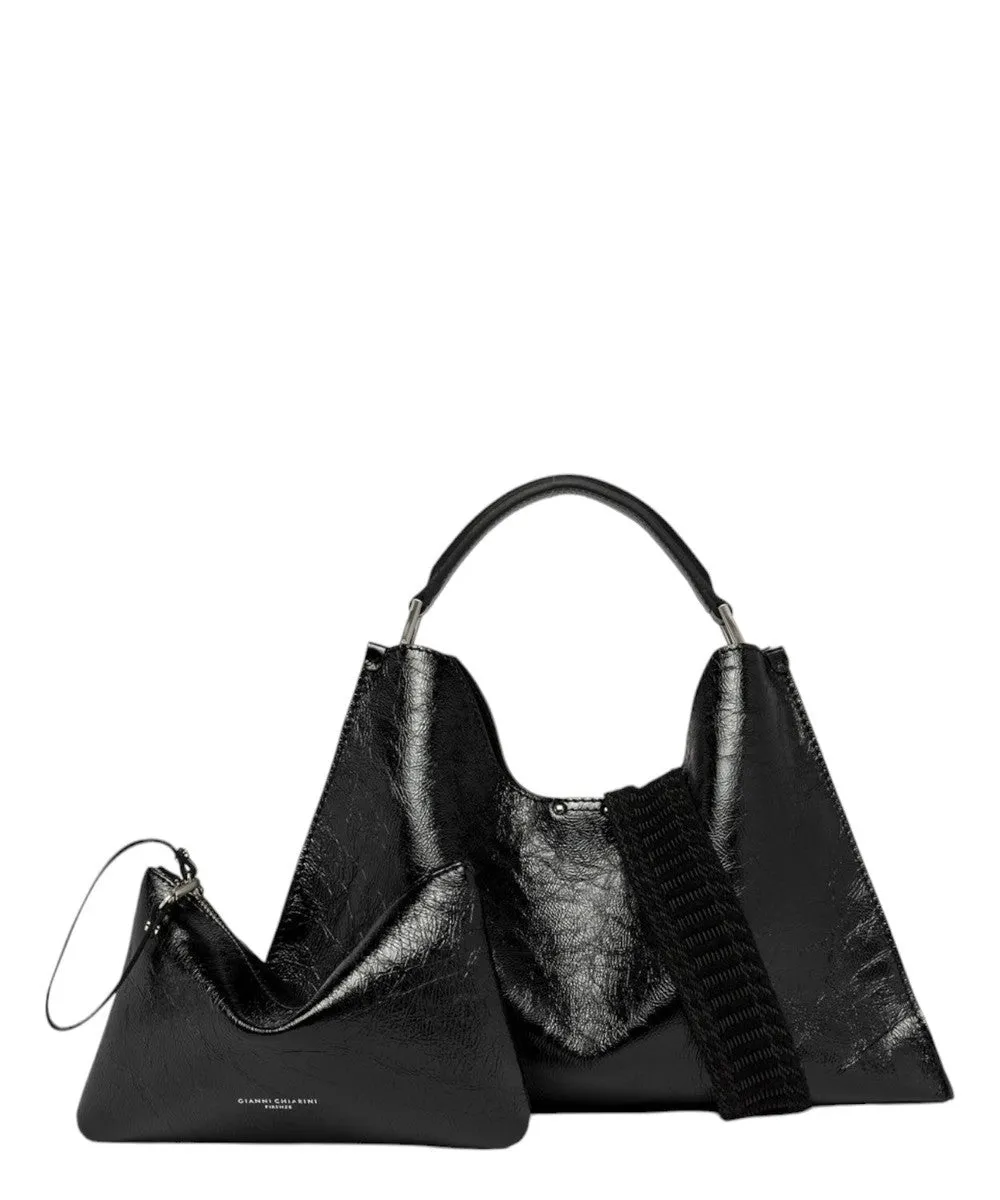 Borsa Aurora in Pelle Lucida