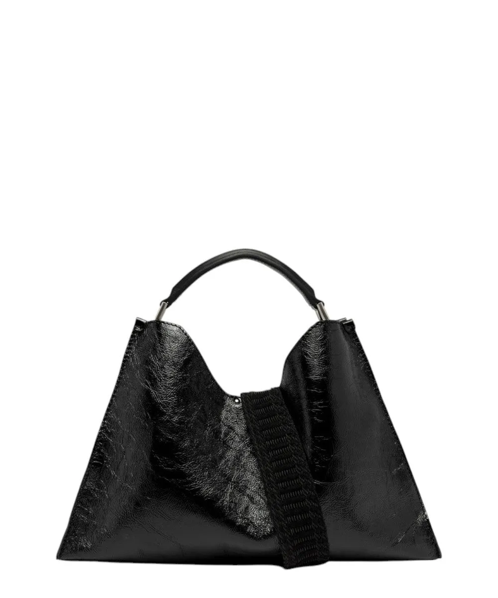 Borsa Aurora in Pelle Lucida