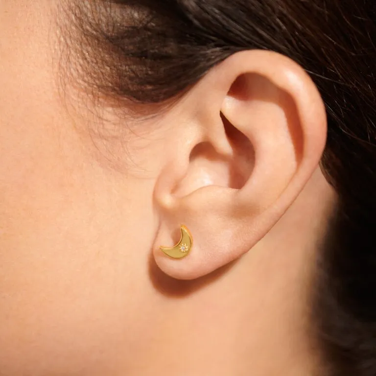 BOXED LOVE YOU TO THE MOON EARRINGS
