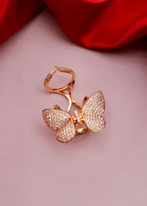 BUTTERFLY FINGER RING