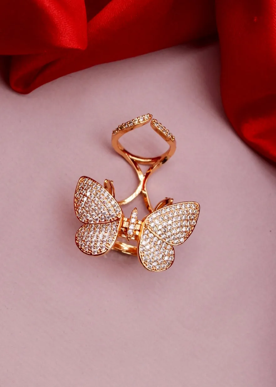 BUTTERFLY FINGER RING