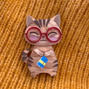 Caramel the cat 🐈‍⬛ - Brooch