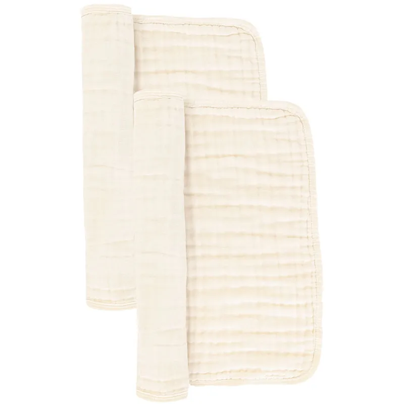 Cloud Muslin Burp Cloth 2 Pack, Cream