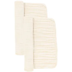 Cloud Muslin Burp Cloth 2 Pack, Cream