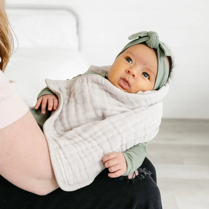 Cloud Muslin Burp Cloth 2 Pack, Grey