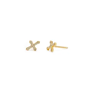 Cross Studs | CZ