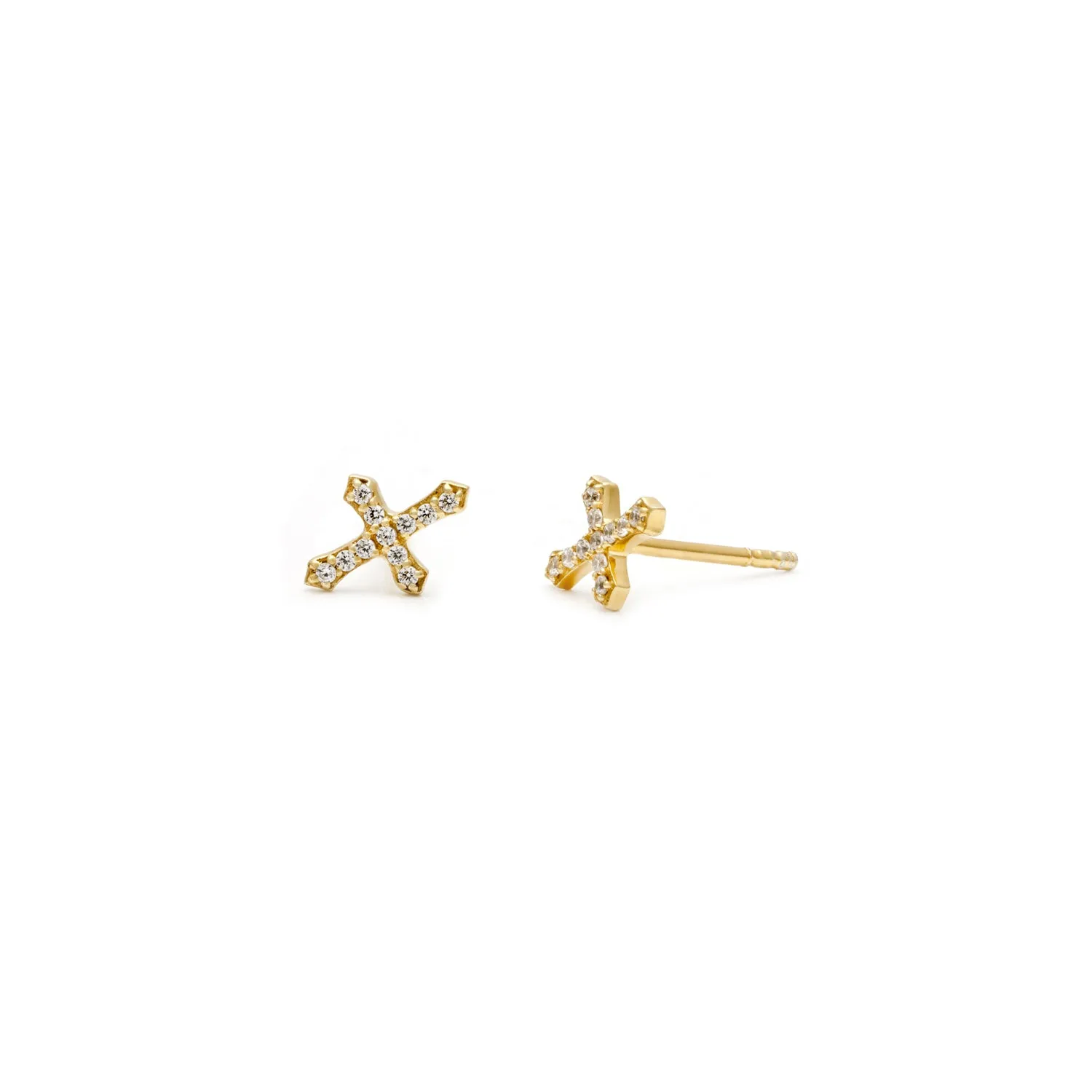 Cross Studs | CZ