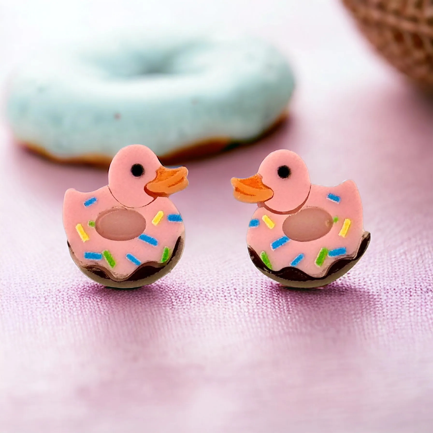 Donut 🍩 Ducky - earrings - Set of 2