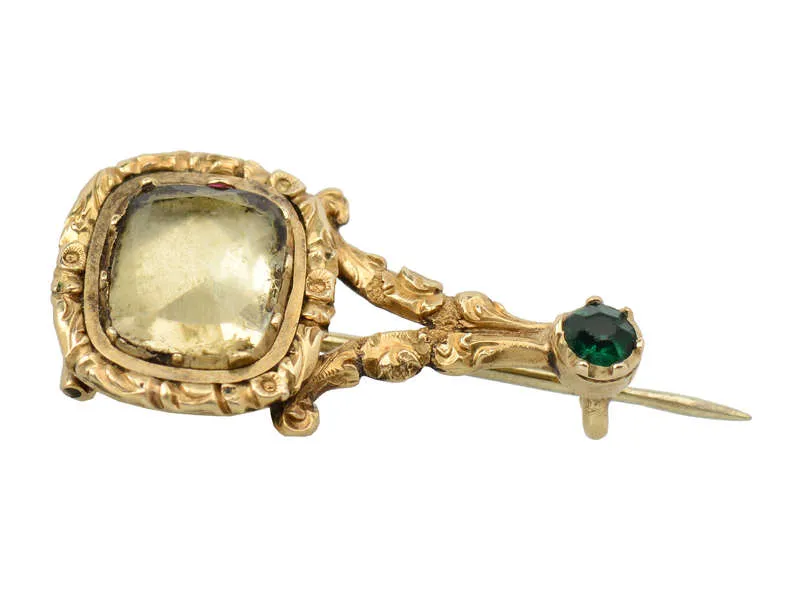 Georgian Halley's Comet Brooch
