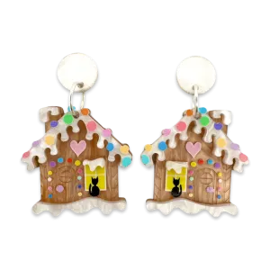 Gingerbread house  - earrings