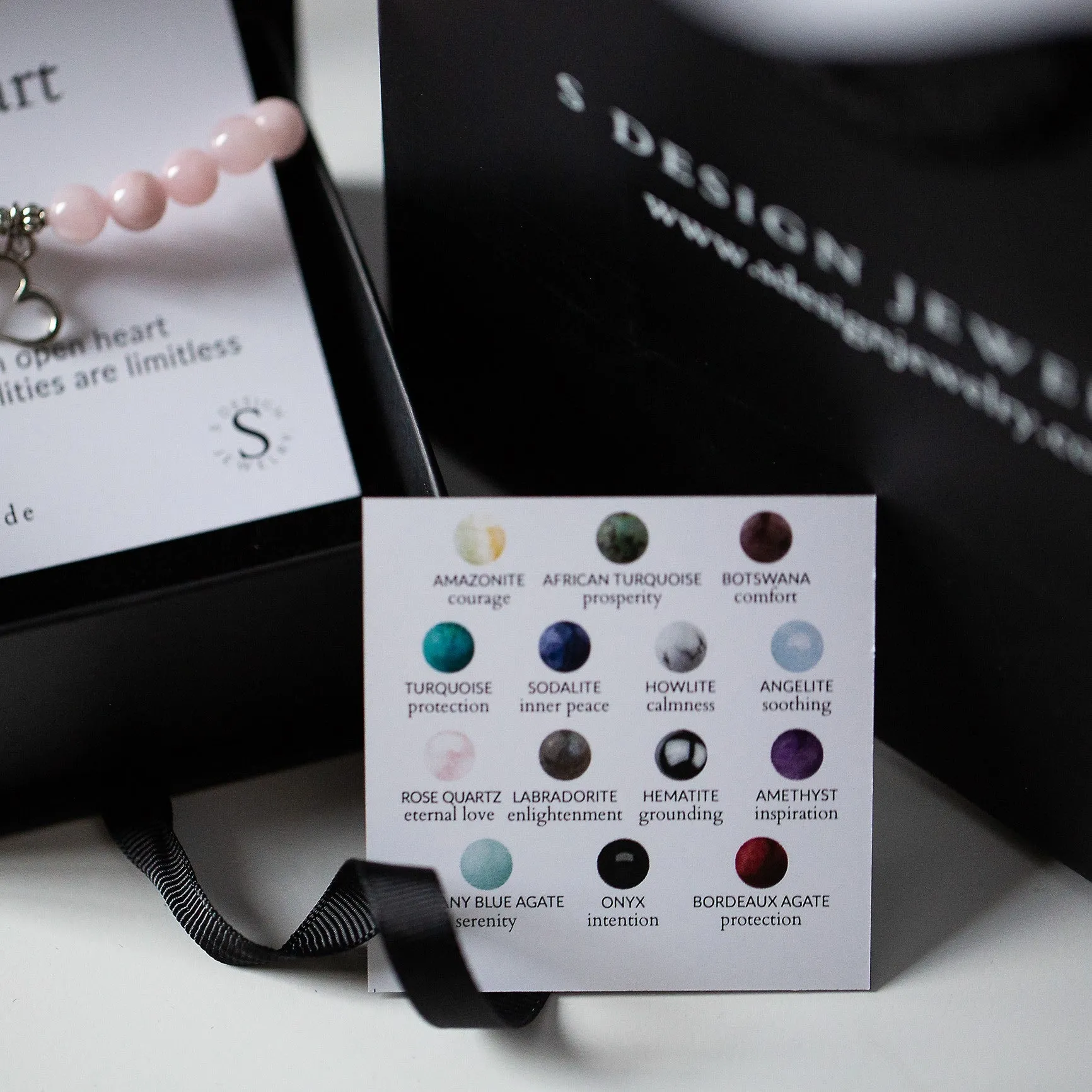 Godmother | Stone Beaded Charm Bracelet | Labradorite