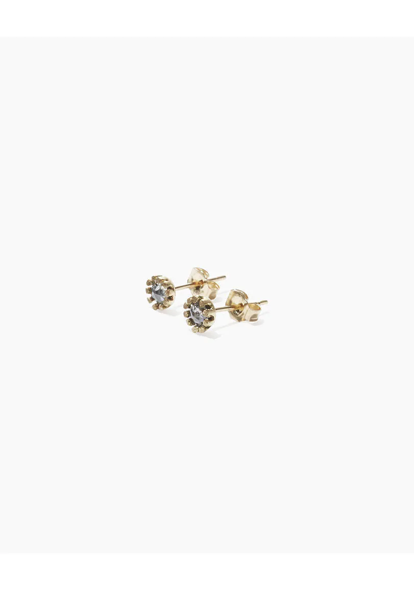 Grey Diamond Studs