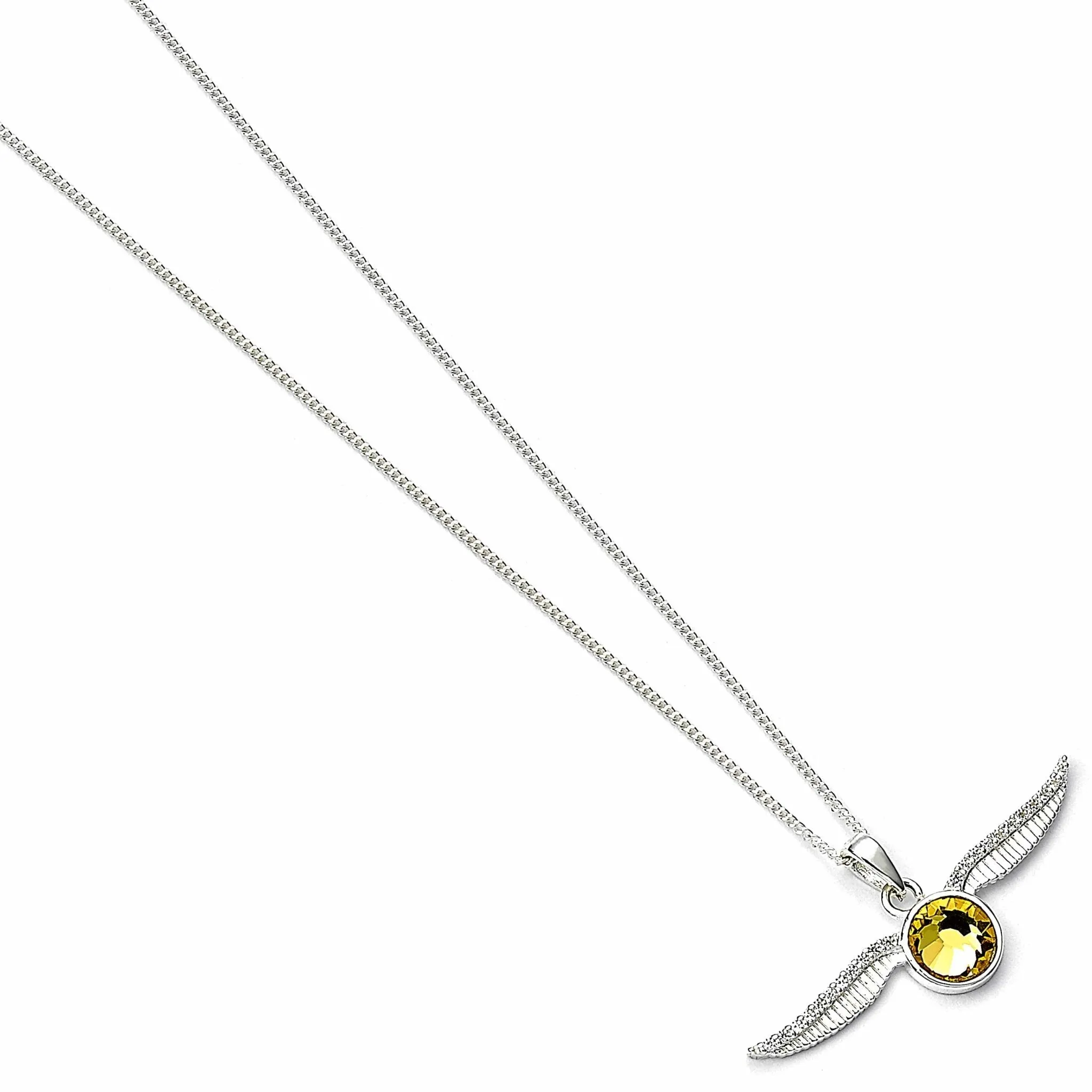 Harry Potter Sterling Silver Golden Snitch Necklace BHPSN004