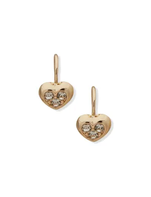 Heart Stud With Crystals