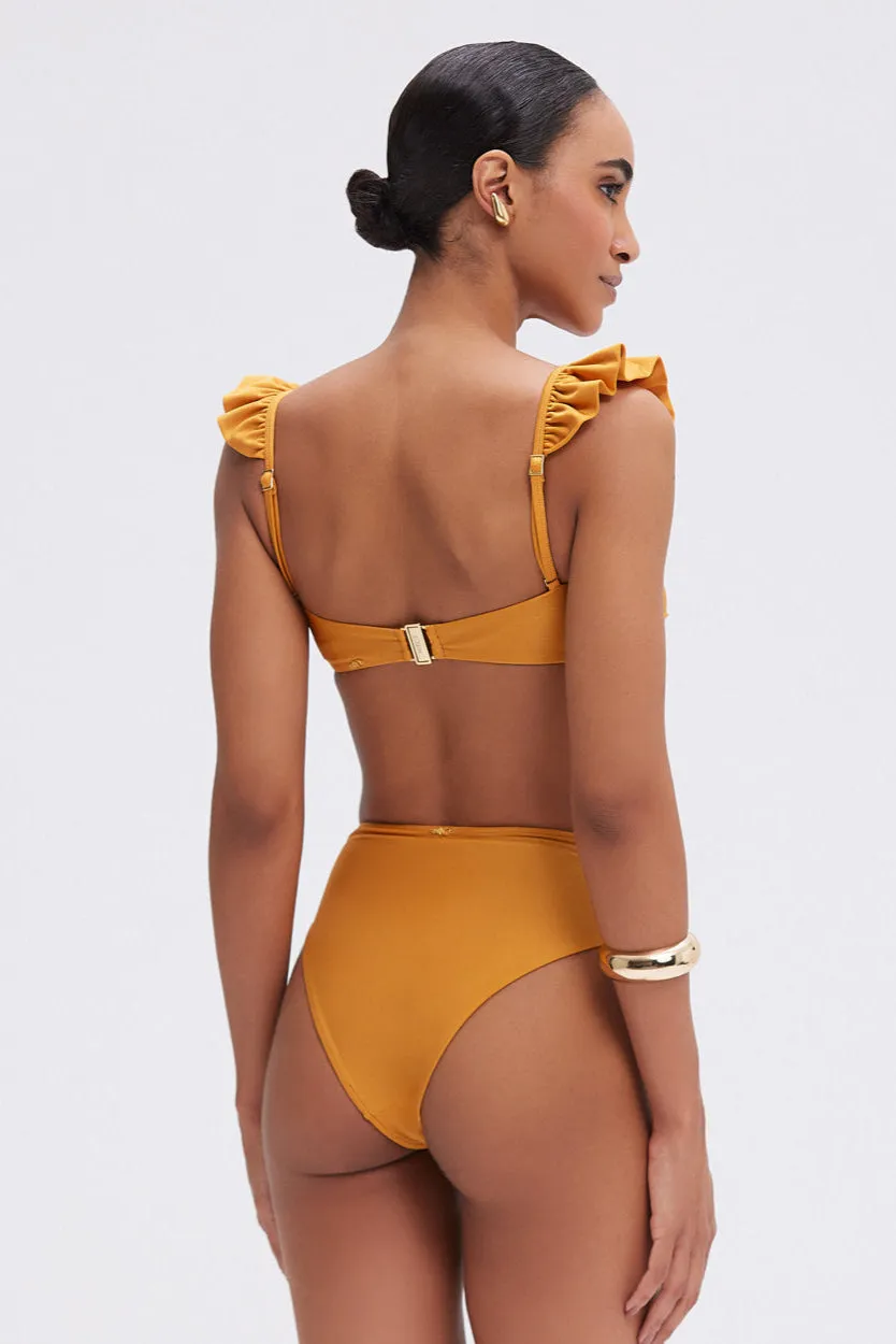 LAGOA LYCRA BELT HIGH WAIST BIKINI BOTTOM