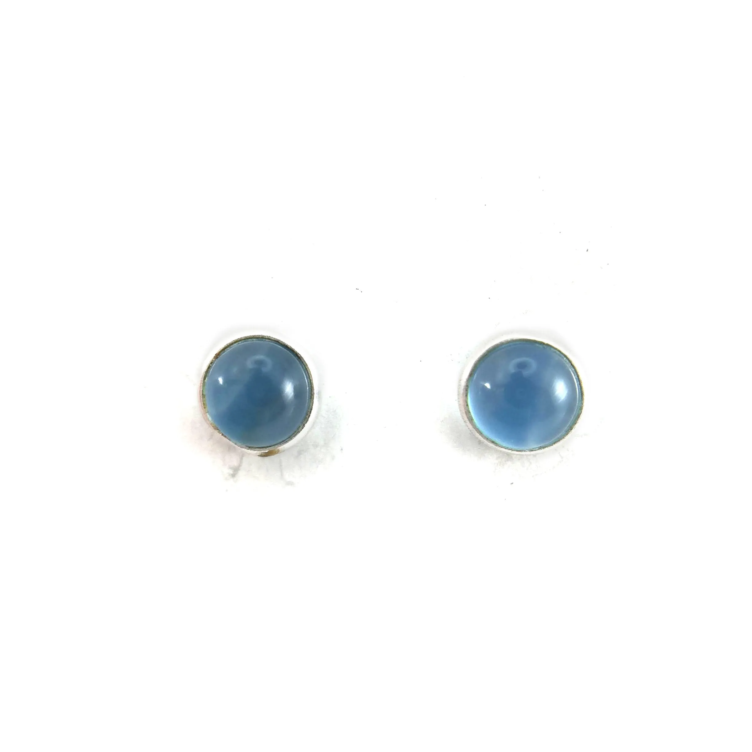 Mini Chalcedony Studs