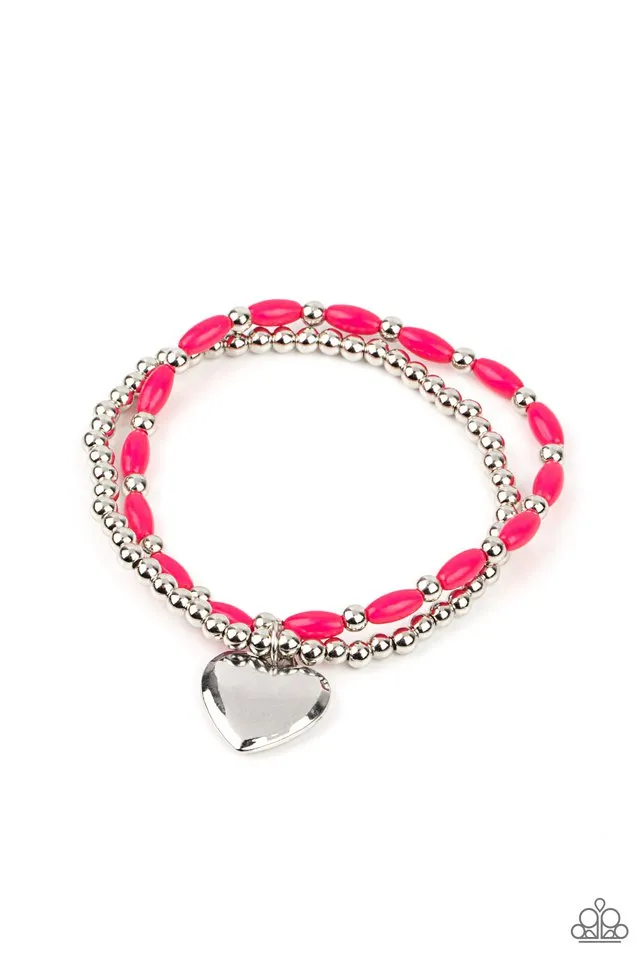 Paparazzi Bracelet ~ Candy Gram - Pink