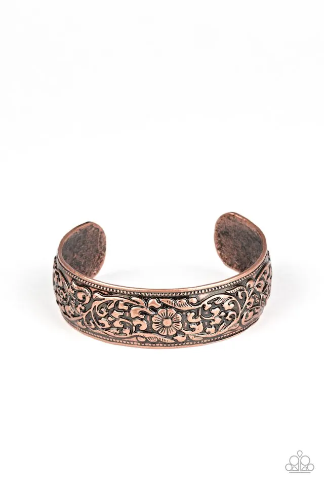 Paparazzi Bracelet ~ Garden Tropic - Copper