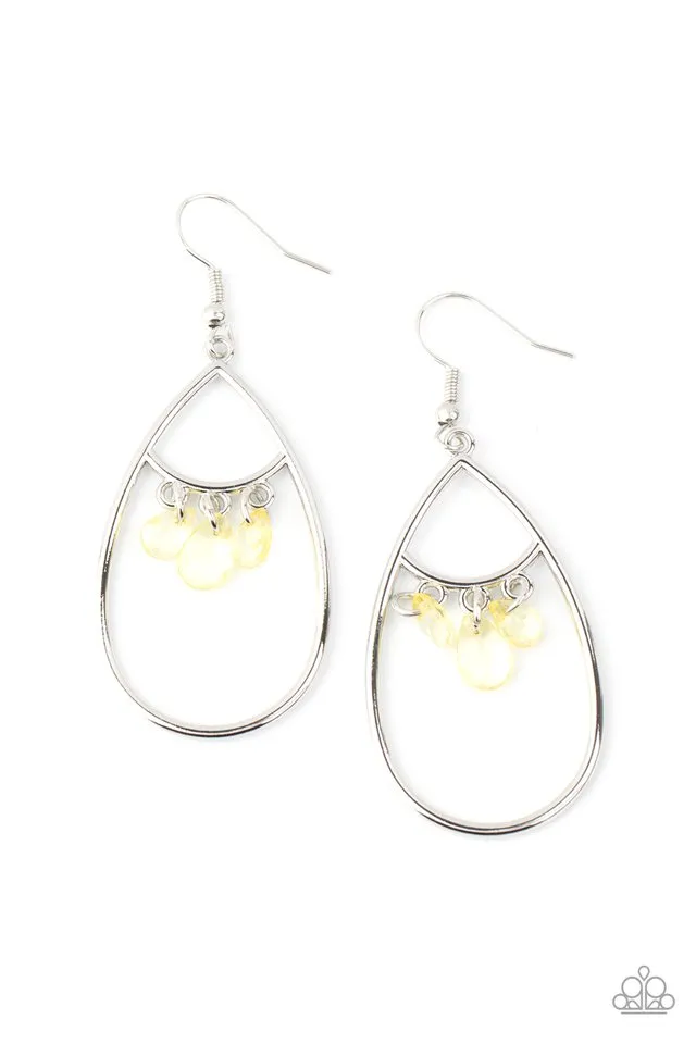 Paparazzi Earring ~ Shimmer Advisory - Yellow