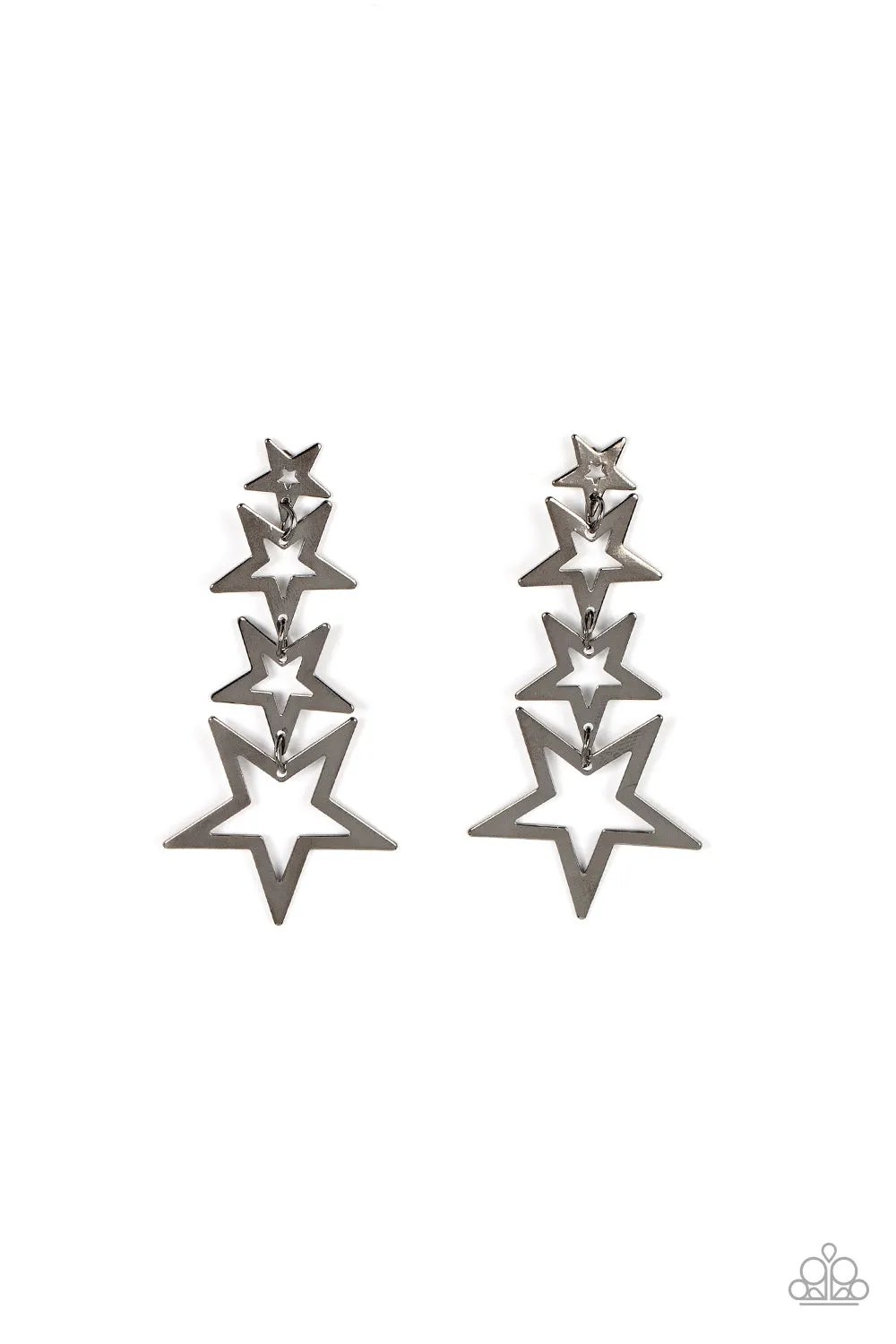 Paparazzi Superstar Crescendo - Black Earrings