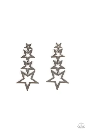 Paparazzi Superstar Crescendo - Black Earrings