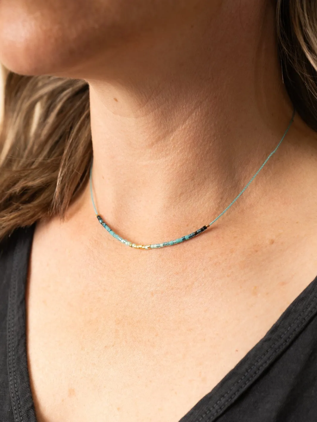 Radiant Aqua Intention Necklace