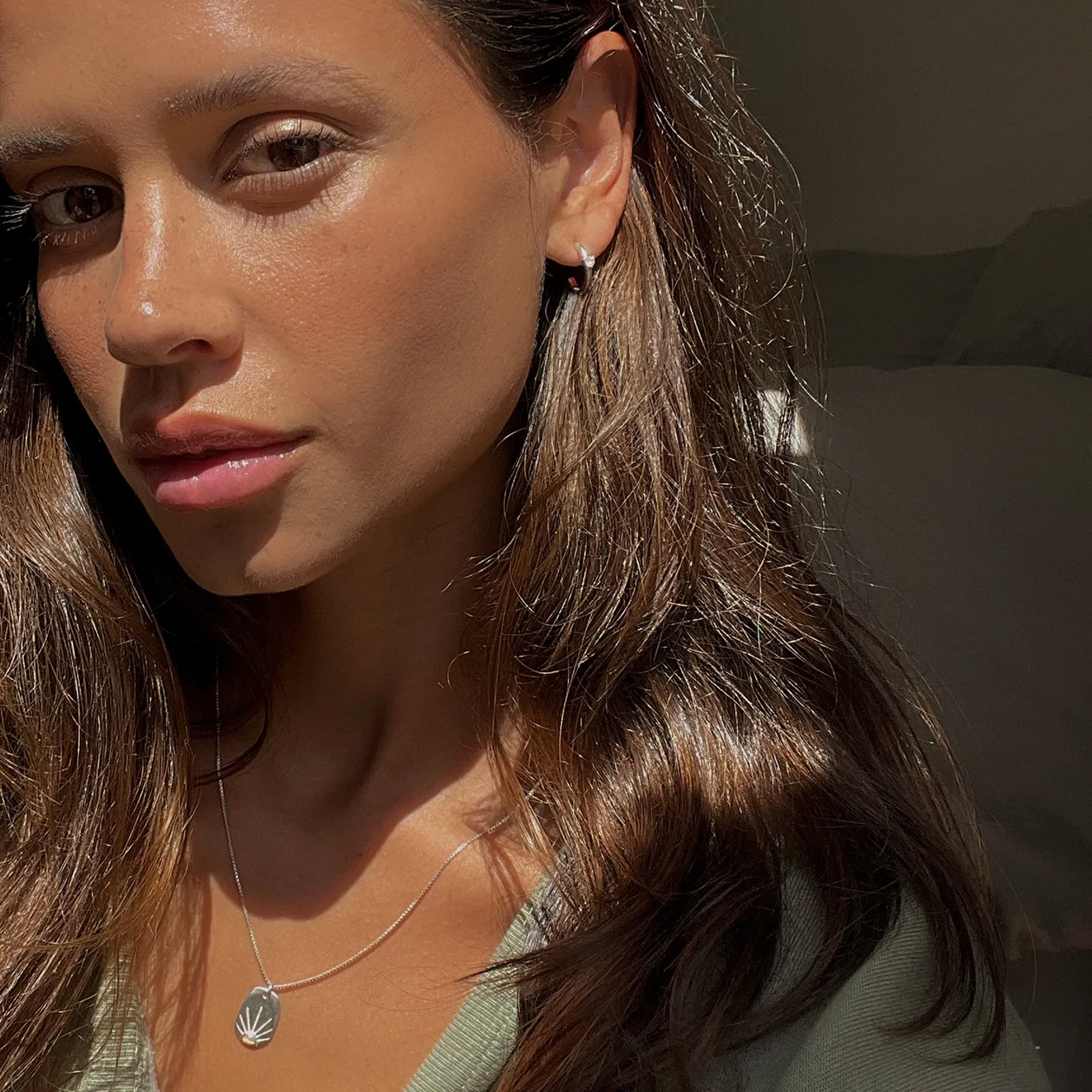 Shimmering Hoop Earrings