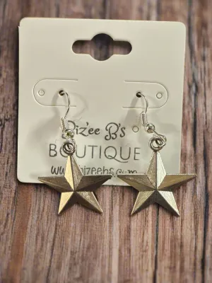 Silver Star Earrings