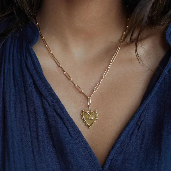 Small Radiant Heart MAMA Necklace