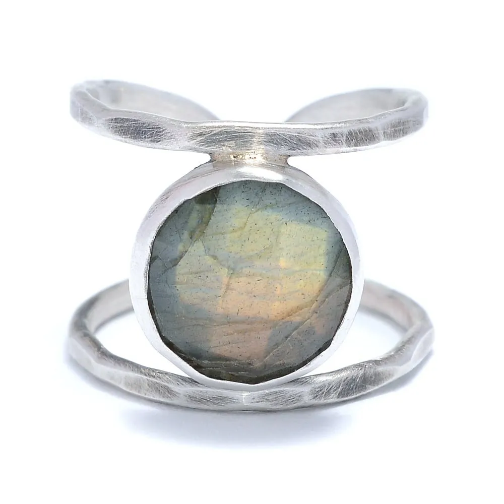 Twilight Whispers Labradorite Split Ring