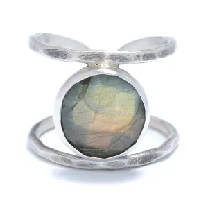Twilight Whispers Labradorite Split Ring
