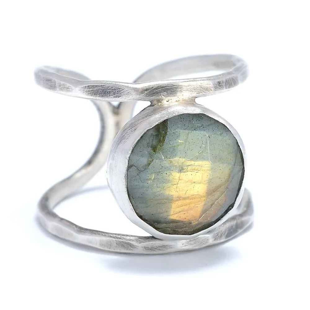 Twilight Whispers Labradorite Split Ring