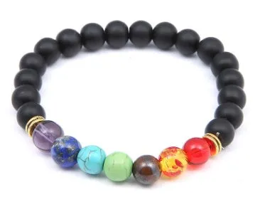 Universe Galaxy Eight Planets Solar System Guardian Star Natural Stone Beads Bracelet