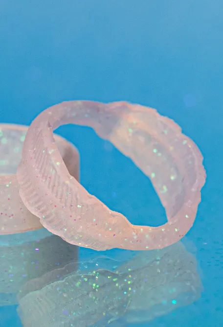 Women's Pink Pixie Dust Serene Silicone Ring