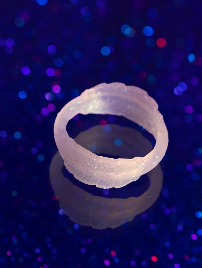 Women's Pink Pixie Dust Serene Silicone Ring